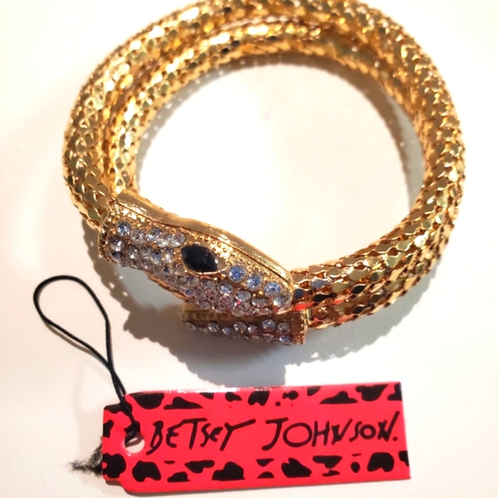 Betsey Johnson Snake Cuff Bracelet NWT A1